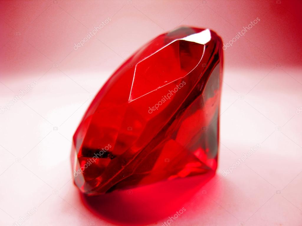 red ruby gem stone crystal