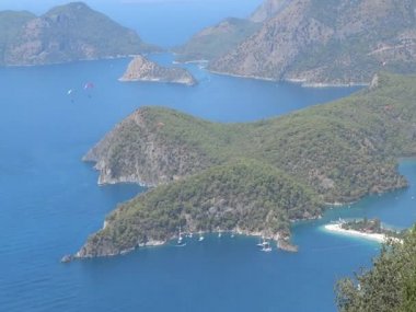Ölüdeniz blue lagoon beach Türkiye Panoraması