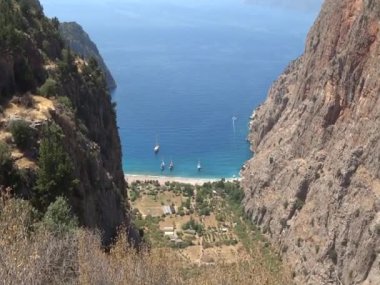 Kelebek Vadisi derin gorge Akdeniz Türkiye'de