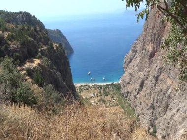 Kelebek Vadisi derin gorge Akdeniz Türkiye'de