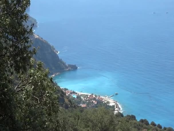 豪华酒店建设和地中海海岸土耳其 — 图库视频影像