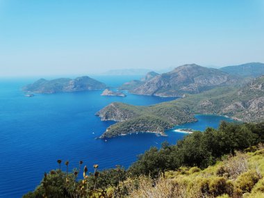 Akdeniz Türkiye'nin kıyı şeridi manzara