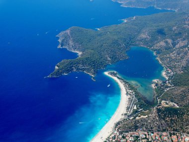 mavi lagün ve beach Ölüdeniz Türkiye Panoraması
