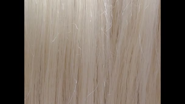 Destaque cabelo loiro textura fundo — Vídeo de Stock