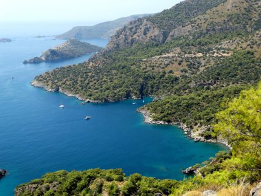 Akdeniz Türkiye'nin kıyı şeridi manzara