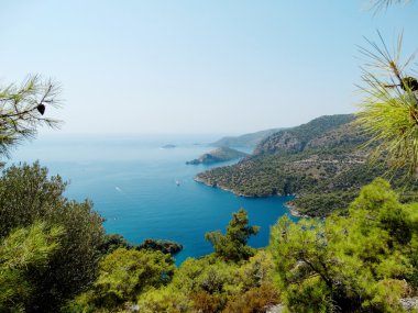 Akdeniz Türkiye'nin kıyı şeridi manzara