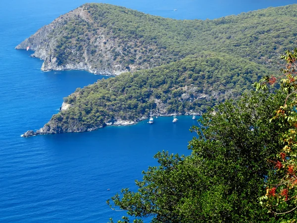 Kusten landskap av Medelhavet Turkiet — Stockfoto