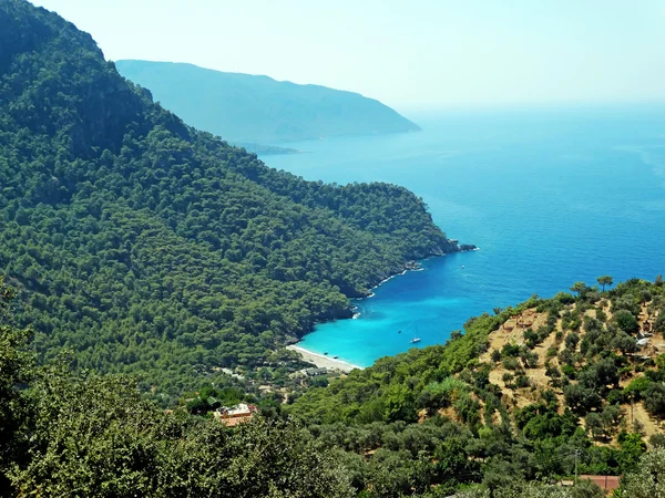 Kusten landskap av Medelhavet Turkiet — Stockfoto