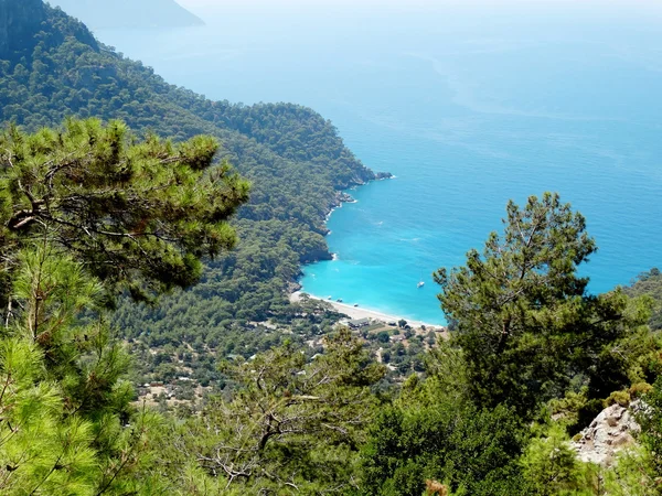 地中海のトルコの海岸線の風景 — ストック写真