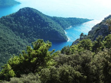 Akdeniz Türkiye'nin kıyı şeridi manzara