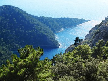 Akdeniz Türkiye'nin kıyı şeridi manzara