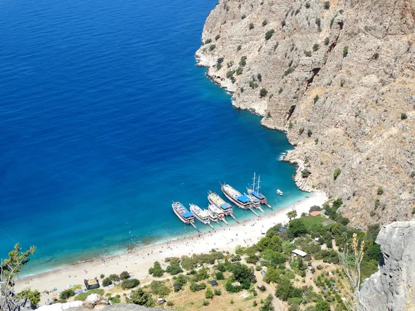 Butterfly valley deep gorge fethiye turkey — Stock Photo, Image