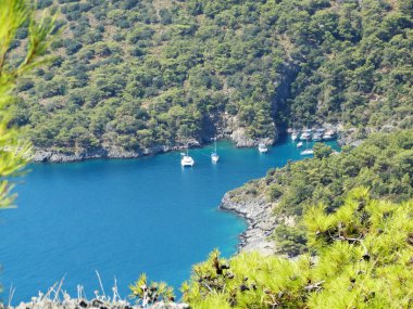 Akdeniz Türkiye'nin kıyı şeridi manzara