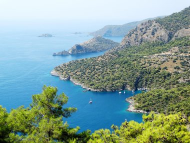 Akdeniz Türkiye'nin kıyı şeridi manzara