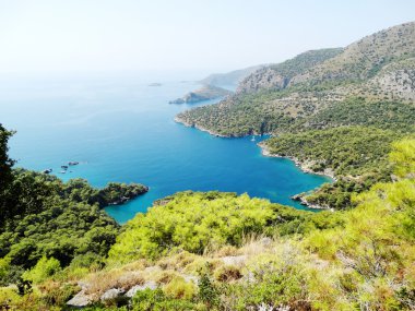 Akdeniz Türkiye'nin kıyı şeridi manzara