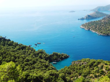 Akdeniz Türkiye'nin kıyı şeridi manzara