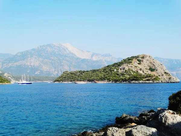 Paesaggio costiero di tacchino mediterraneo — Foto Stock