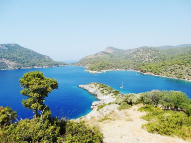Akdeniz Türkiye'nin kıyı şeridi manzara