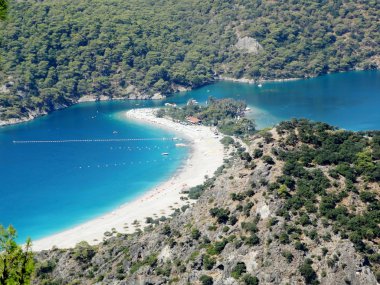 mavi lagün ve beach Ölüdeniz Türkiye Panoraması