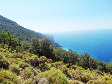 Akdeniz Türkiye'nin kıyı şeridi manzara