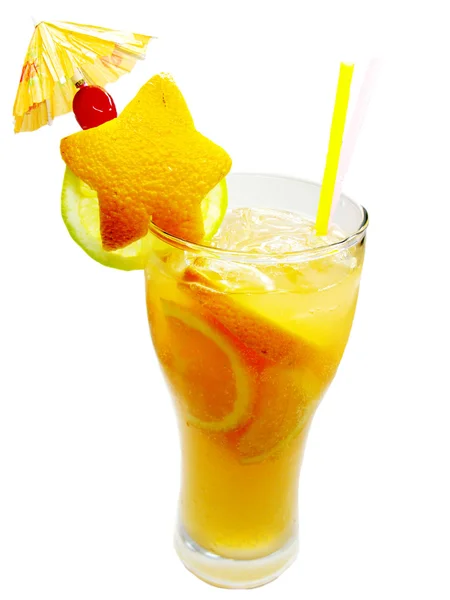 Fruit cocktail smoothie met sinaasappel — Stockfoto