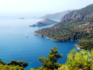 Akdeniz Türkiye'nin kıyı şeridi manzara