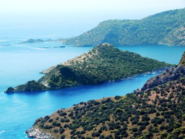 Akdeniz Türkiye'nin kıyı şeridi manzara