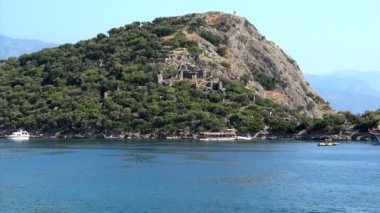 Akdeniz Türkiye'nin kıyı şeridi manzara Panoraması