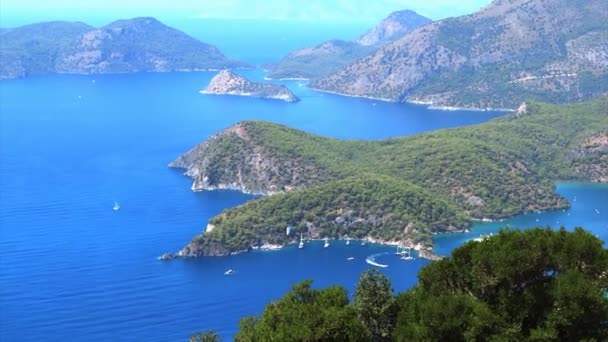 Panorama krajiny pobřeží Středozemního moře Turecko