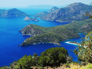 Akdeniz Türkiye'nin kıyı şeridi manzara