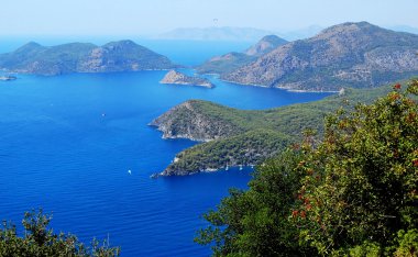 Akdeniz Türkiye'nin kıyı şeridi manzara