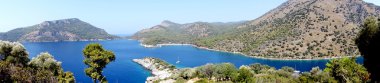 Akdeniz Türkiye'nin kıyı şeridi manzara