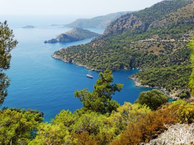 Akdeniz Türkiye'nin kıyı şeridi manzara