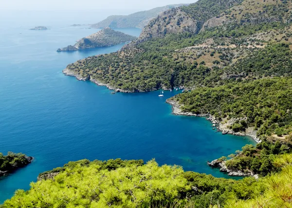 Paesaggio costiero di tacchino mediterraneo — Foto Stock