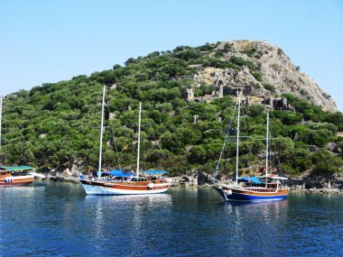 Akdeniz Türkiye'nin kıyı şeridi manzara