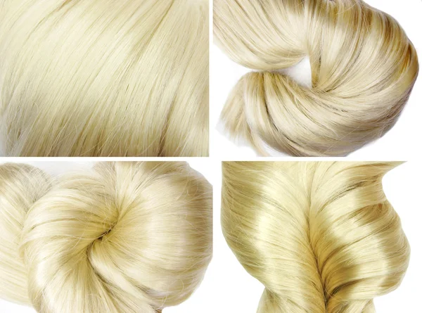 Blond hair texture background — Stock Photo, Image