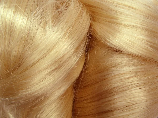 Blond hair texture background — Stock Photo, Image