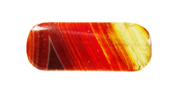 Ágata vermelha cristal geológico — Fotografia de Stock