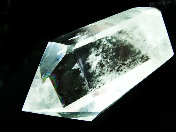 Rock ctystal quartz geode geological crystals — Stock Photo, Image