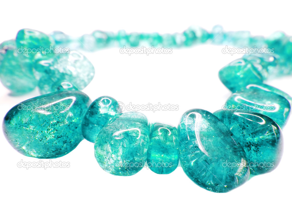 aquamarine gemstone beads necklace jewelery