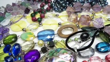 Kristal boncuk takı moda arka plan olarak