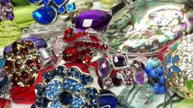 Kristal boncuk takı moda arka plan olarak