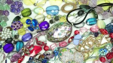 Kristal boncuk takı moda arka plan olarak