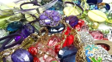Kristal boncuk takı moda arka plan olarak