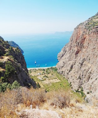 Kelebek Vadisi derin gorge fethiye Türkiye