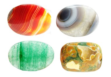 Carnelian akik jasper avanturine yarı değerli jeolojik crysta