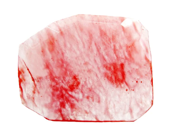 Cristal geológico calcedonia roja — Foto de Stock