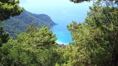 Akdeniz Türkiye'nin kıyı şeridi manzara Panoraması