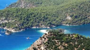 mavi lagün ve beach Ölüdeniz Türkiye Panoraması