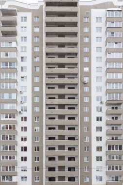 Tipik mimari ön cephe modern konut manzarası